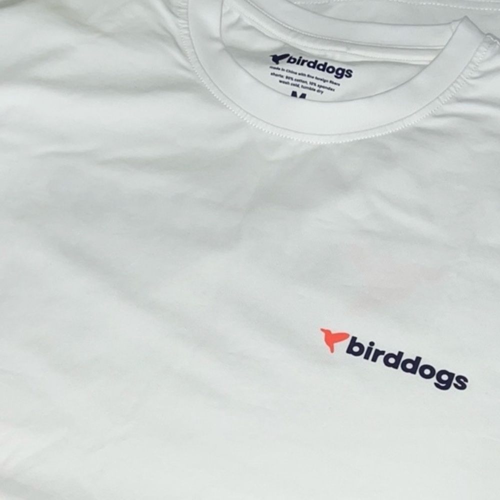 Birddogs White Tee Size M. Never used. No tags.